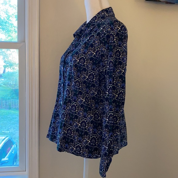 Talbots • Fine Corduroy Patterned Button Up - Picture 5 of 13